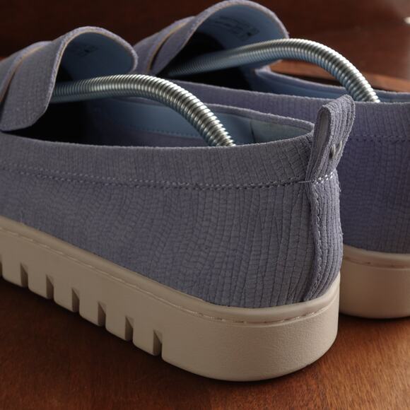 Vionic Loafers Womens SZ 9 Blue Uptown Penny Slip On Suede Comfort Casual Shoes - Picture 8 of 13